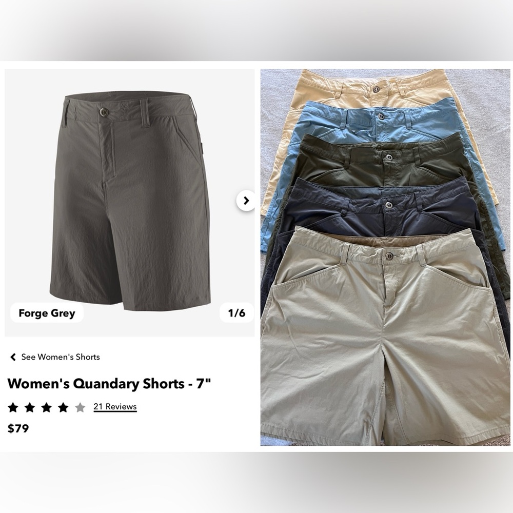 Patagonia Quandary Shorts 7” inseam - Women’s - 5 colors